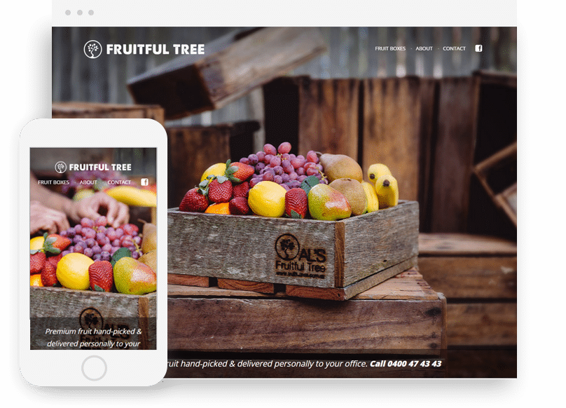 Fruitful Tree website device example