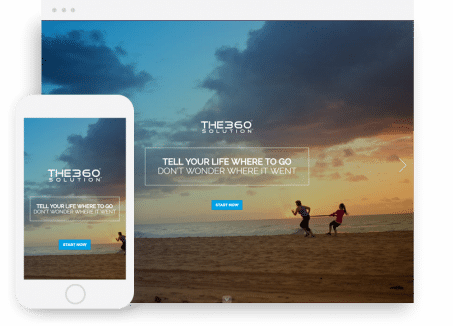 The 360 Solution website device example
